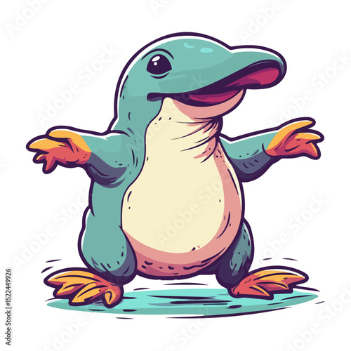 platypus, reptile, vector, transparent background, creature, animal, cute, isolated, wildlife, nature, mammal, icon, Ornithorhynchus anatinus
