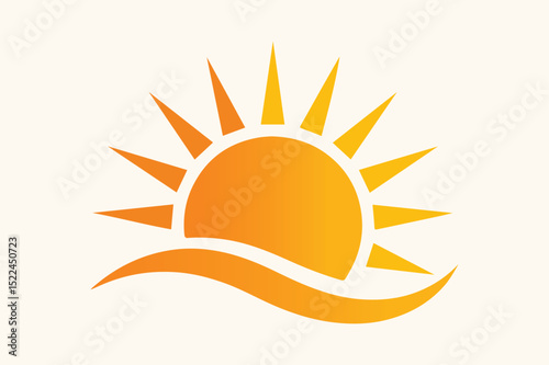 sun icon vector illustration