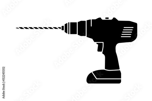 Cordless drill power tool drilling machine icon
