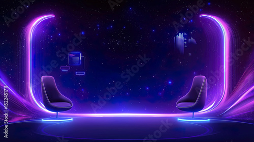 Futuristic Virtual Meeting Space