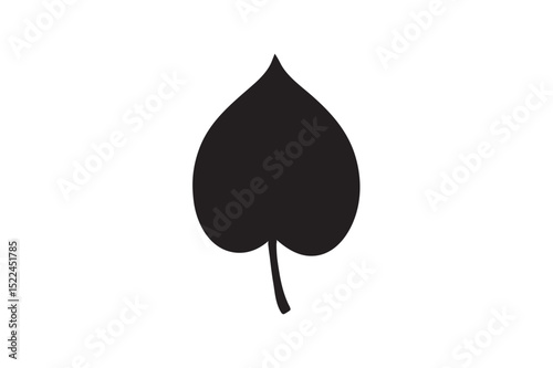 Betel silhouette on white background.01