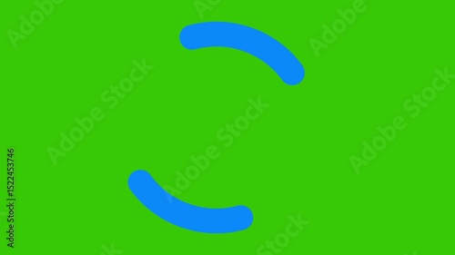 Loading Animation On Green Screen 4k