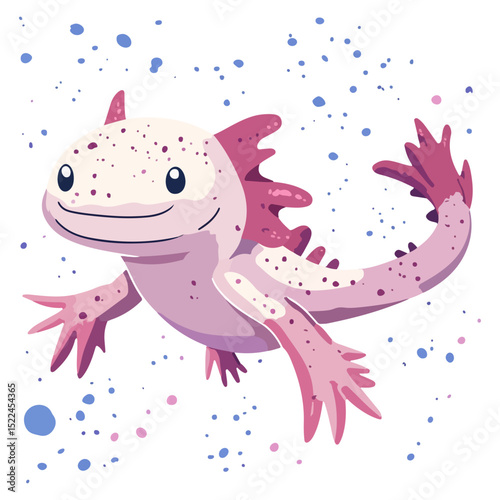axolotl, reptile, vector, transparent background, creature, nature, cute, icon, animal, amphibian, aquarium, isolated, Ambystoma mexicanum