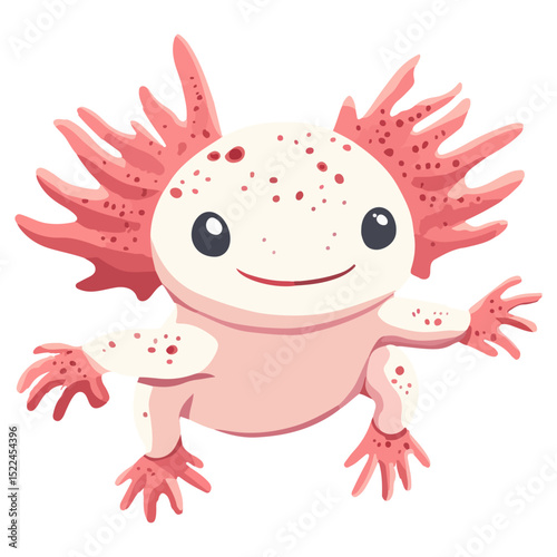 axolotl, reptile, vector, transparent background, creature, nature, cute, icon, animal, amphibian, aquarium, isolated, Ambystoma mexicanum
