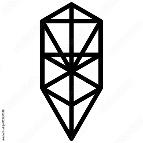 Tree of life. Editable stroke vector icon.