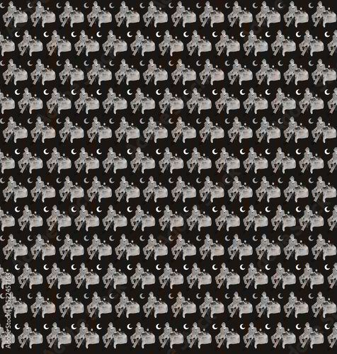 seamless knitted pattern