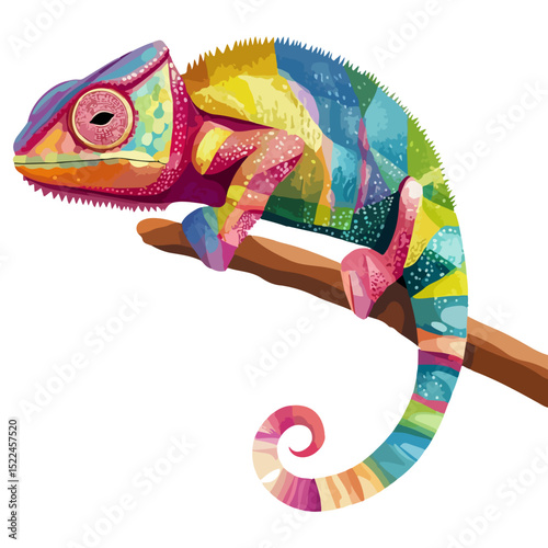 chameleon, reptile, vector, transparent background, creature, chamaeleonidae, nature, animal, wildlife, pet, isolated, colorful, color, colour, cute, tropical