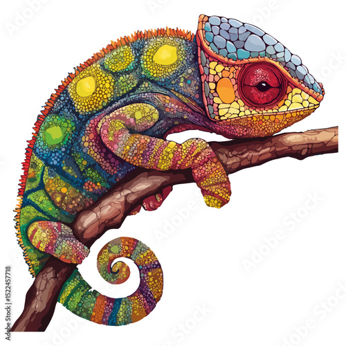 chameleon, reptile, vector, transparent background, creature, chamaeleonidae, nature, animal, wildlife, pet, isolated, colorful, color, colour, cute, tropical