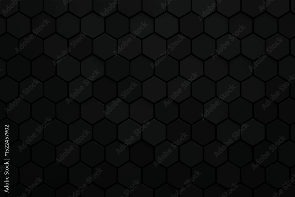 Abstract dark black Hexagon Pattern Background Abstract dark black Hexagon Pattern Background
