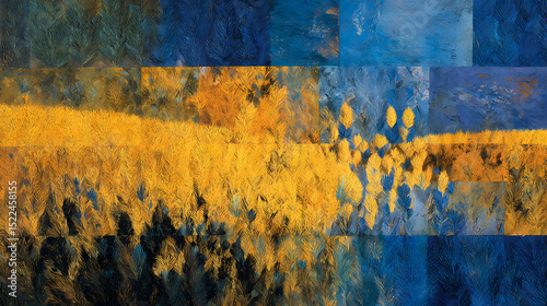 art magazine feature on color and soul | the drama of growth | melancholic light | chrome yellow and cobalt | directional flow | open wheat fields | radiating strokes | palette modulation | sunflower