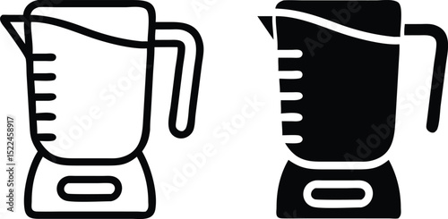 Minimalist Blender Icon Vector Line Art Kitchen Appliance Illustration