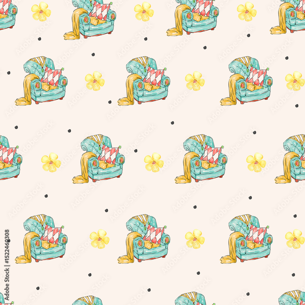 Fototapeta premium seamless pattern with toys
