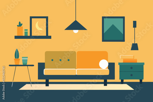 scandinavian style living room