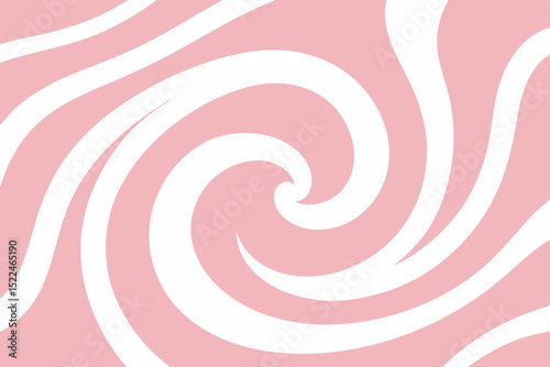 Abstract pink swirl and spiral design pattern with curving lines, round shapes, and textured waves for a vibrant background illustration