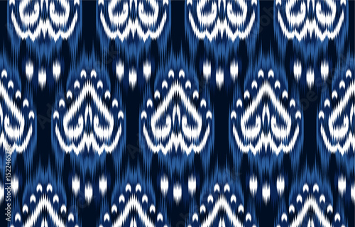Design ikat pattern abstract geometric ikat ethnic, folk pattern Aztec style, Gyp sy, Mexican, Indian, Scandinavian, design ikat for background, wallpaper, carpet, wrapping, fabric, textile fashion. 