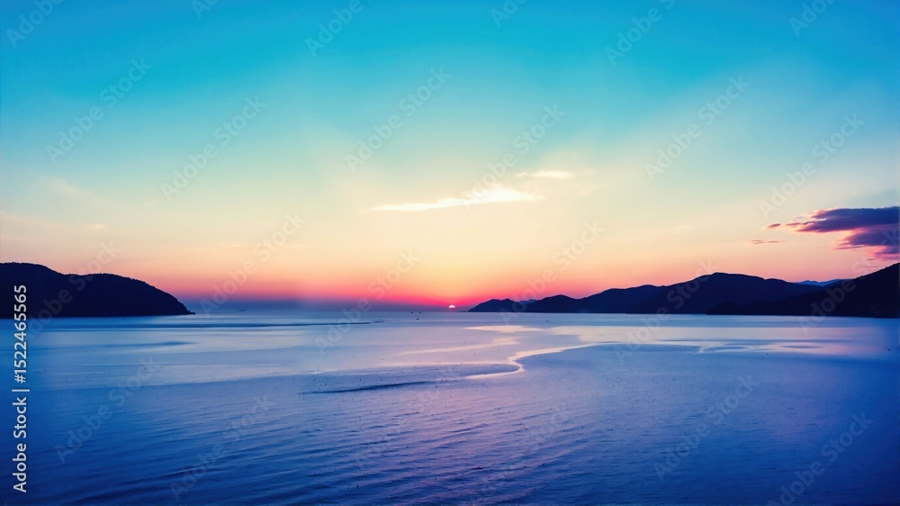 Fototapeta premium sunset over the sea