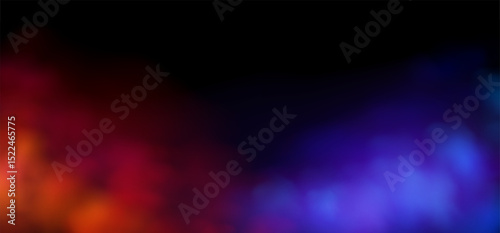 Realistic Red and blue Smoke Illustration