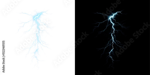 Blue, lightning, bolt, effect, clip art electric PNG flash with thunderbolt and power zap. PNG Overlay on transparent background, striking energy and shock visuals for electric storm designs.