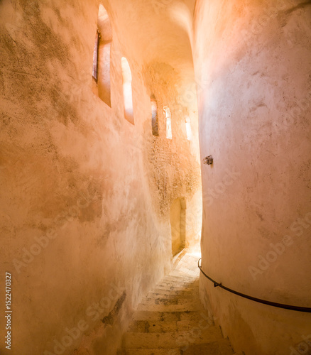 View of St. Donatius church in Zadar town, Croatia. 