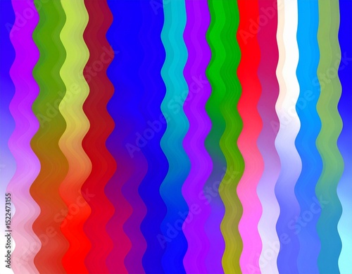 Colorful, vertical, wavy, blurred lines