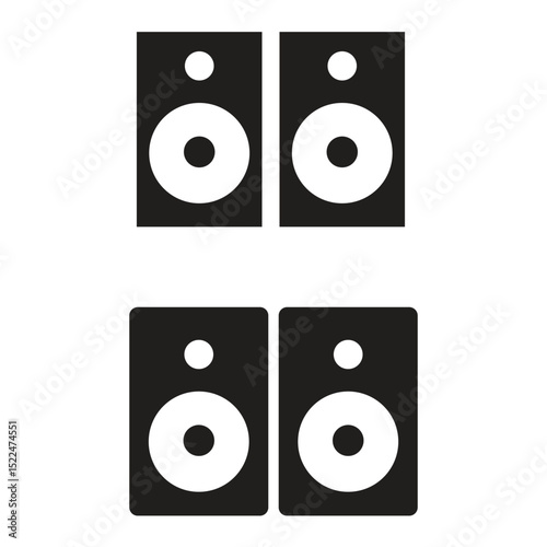 speaker icon vector, isolated loudspeaker vector on white background