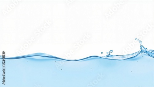 water splash isolated on white
