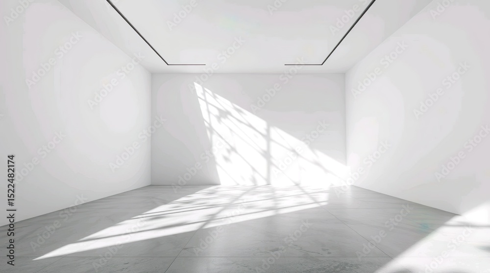 Obraz premium white minimalist room interior