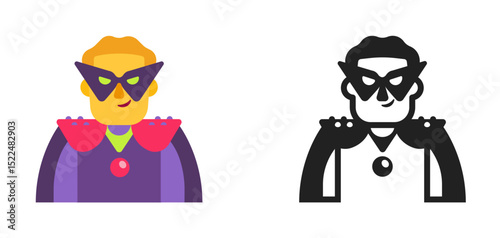 Supervillain Yellow Purple