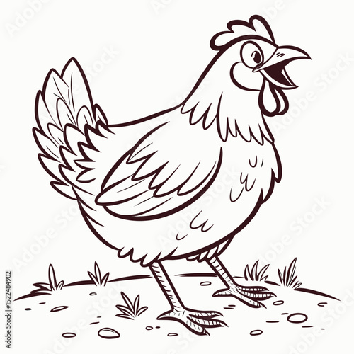 Hand-drawn Chicken Clipart
