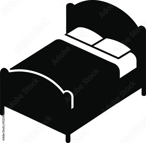 bed in a hotel
