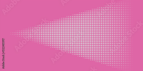 Dot pink white pattern gradient texture background. Abstract illustration pop art halftone and retro style. creative design valentine concept,