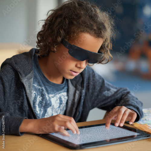 Assistive tech for blind students with Braille interface
