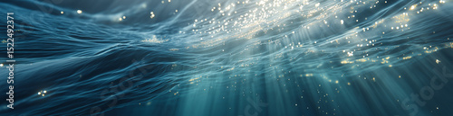 Ocean Surface Aerial View with Soft Blue Green Transitions
