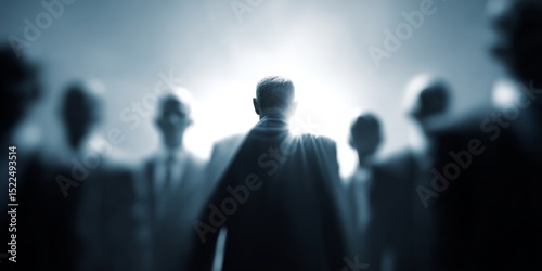 Leadership-themed visuals often convey a sense of authority and trust, with leaders leading by example, empowering others, and driving organizational success through thei photo