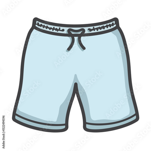 Light blue fleece shorts with drawstring waist. Comfortable fleece shorts ideal for sportswear or casual wear. These soft fleece shorts are perfect for creating apparel designs for online shops.