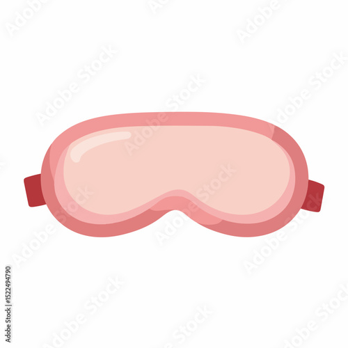 Pink sleep mask folded neatly. Soft sleep mask ideal for comfortable sleep.  This folded sleep mask is perfect for online shop product presentations.