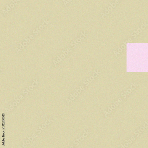 A Pale Pink Square on a Light Olive Green Background - A Minimalist Composition