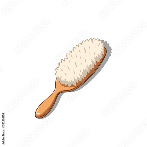 Cleaning brush with microfiber bristles and wooden handle. Dust brush for cleaning home and car. Microfiber cleaning brush ideal for cleaning surfaces and removing dust.