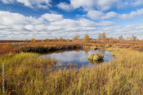 Autumnal fjell landscape in northern Finland