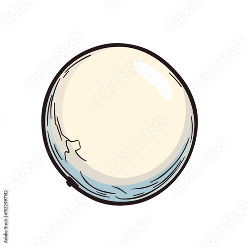 Sensory ball illustration with soft pastel colors and simple lines. This tactile sensory ball design is perfect for children's educational materials, developmental therapy resources,