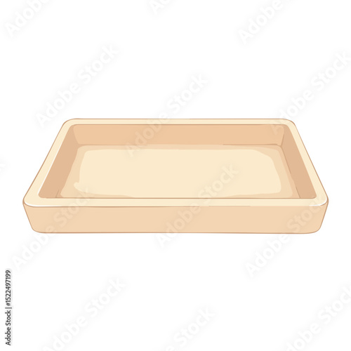 Rectangular silicone tray for baking.  Silicone tray is perfect for desserts and candies.  This pale yellow silicone tray is ideal for various culinary creations, including baking, candy making,