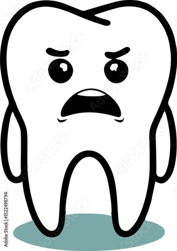 Dental care logo vector illustration with tooth, teeth and toothpaste