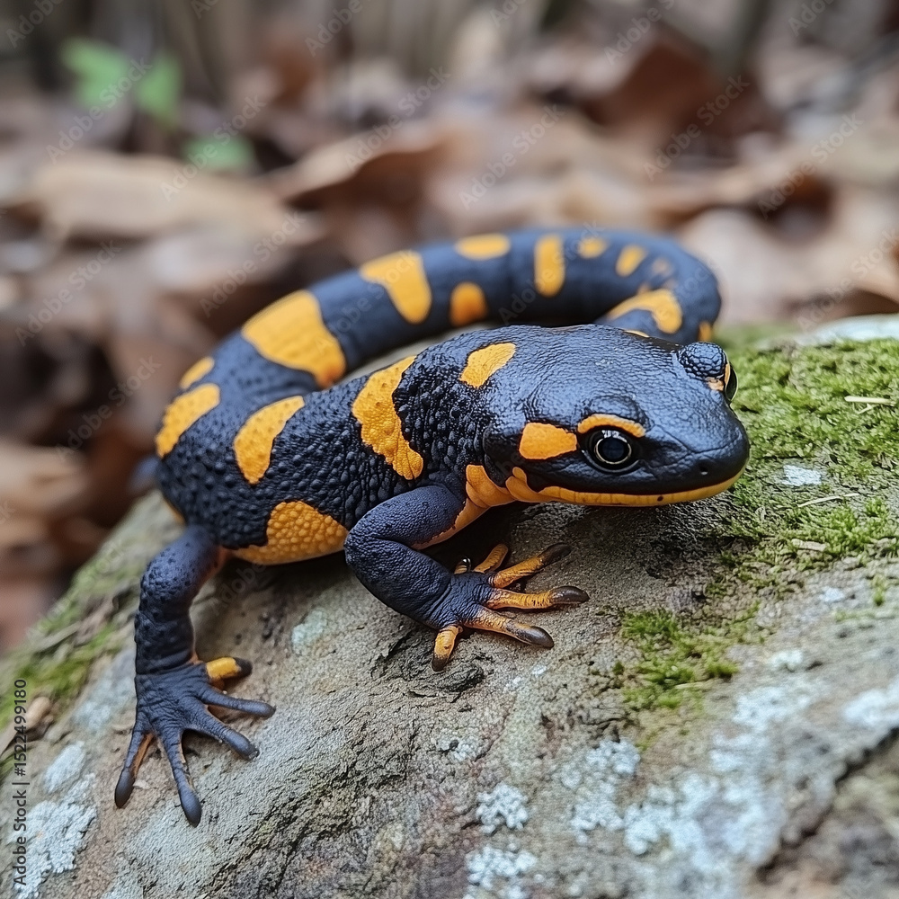 Fototapeta premium salamander, reptile, illustration, background, creature, animal, amphibian, nature, salamandra, wildlife, newt, amphibious