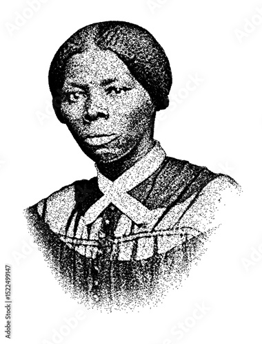 Foto Portrait of American abolitionist and civil rights activist Harriet Tubman in vi