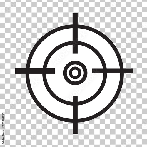 Vector target Archery arrow, Target and Aim of arrow, black color and white background