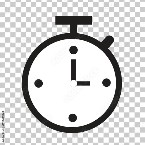 Vector clock icon. Vector of time icons. Symbol clock icon, round alarm clock, to remember the importance of time.