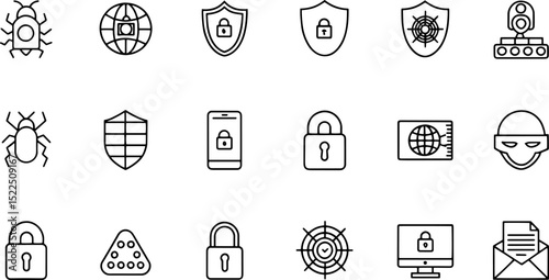 cyber security editable stroke outline icons set   (1).eps