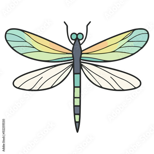 dragonfly, insect, animal, vector, transparent background, creature, anisoptera, nature, wings, isolated, natural