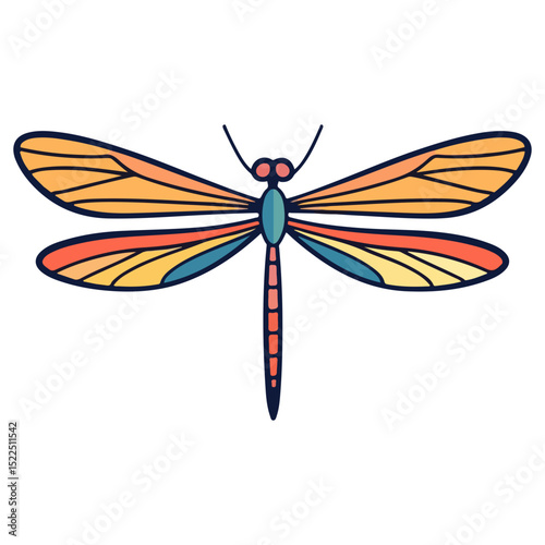 dragonfly, insect, animal, vector, transparent background, creature, anisoptera, nature, wings, isolated, natural
