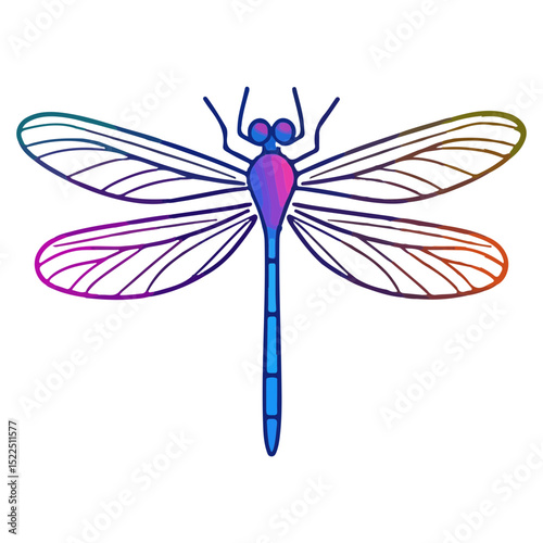 dragonfly, insect, animal, vector, transparent background, creature, anisoptera, nature, wings, isolated, natural